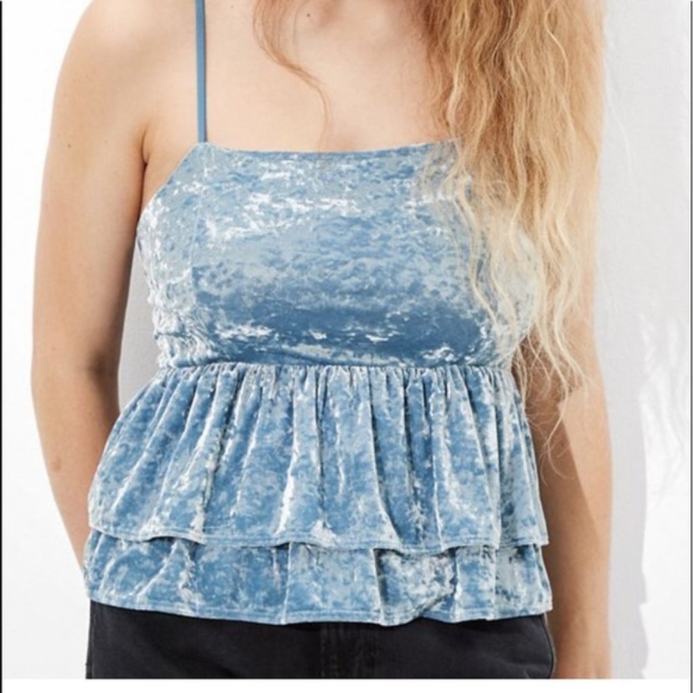 American Eagle Velvet Babydoll Tank